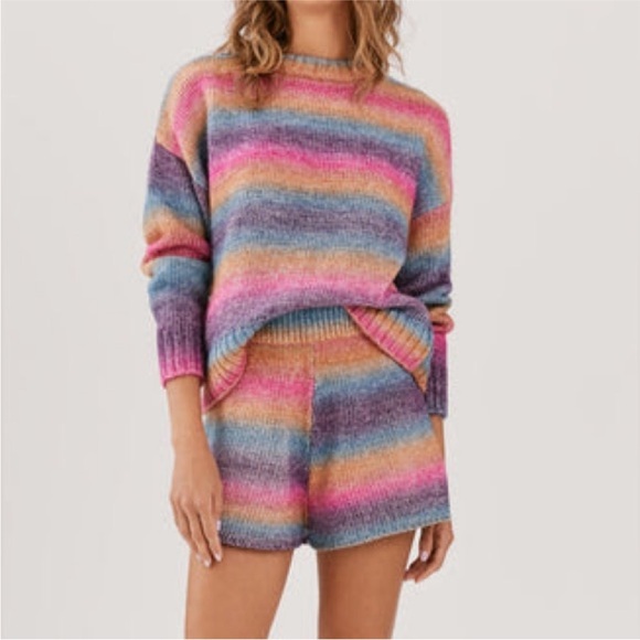 Something Navy Set Sweater & Shorts - Picture 1 of 11